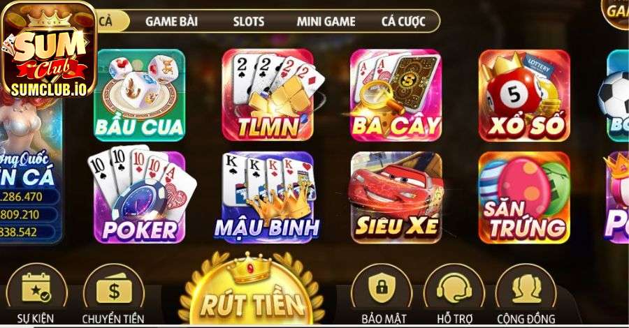 Game bài đổi thưởng Sum Club đáp ứng nhu cầu giải trí trọn vẹn